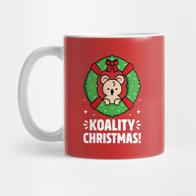 Hope You Have a Koality Christmas - Cute Koala Pun by Gudland